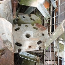 5 Stück ausrangierte Vierwegkopf Stützenkopf  Kreuzkopf f.  DOKA Träger Schalung