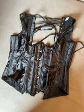 Schnürkorsett, Unterbrustgürtel, Clubwear Erotik Damen, Gr. M/40 (anpassbar)