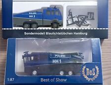 Wasserwerfer Set Wawe 10000 - HH 1 und Wawe 9000 HH 2 Polizei Hamburg RAR