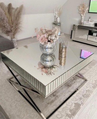Couchtisch silber beige - couchtisch, silber-beige