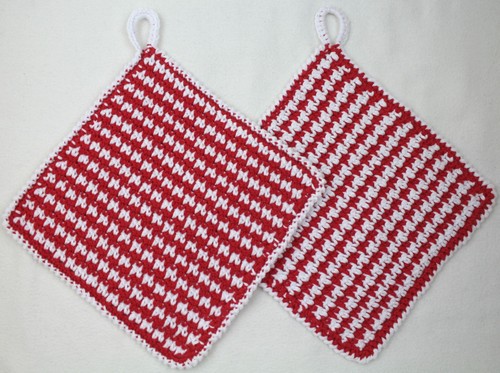 Rot weiße topflappen - rot-weiße, im