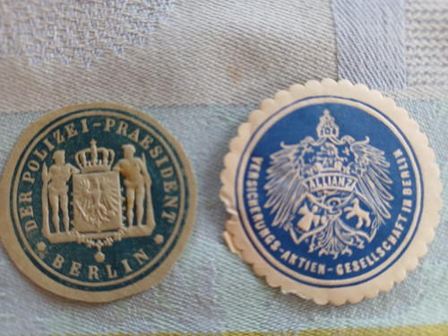 Reklamemarke siegelmarke - 2x,