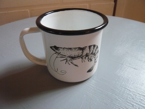 Kaffee teebecher weiß email - weiß,