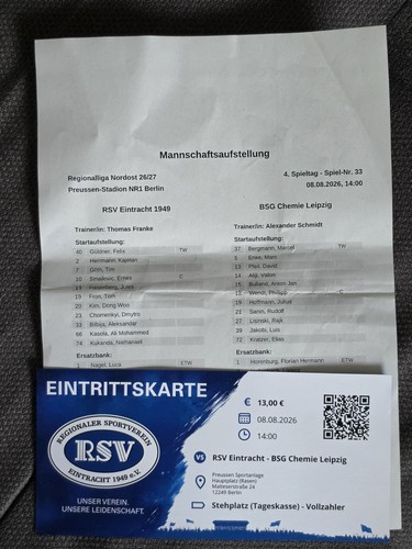Rsv eintracht 1949 bsg - eintracht,