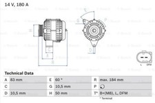 BOSCH 0 986 047 480 GENERATOR