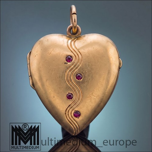 Jugendstil double herz - double,