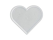 Stiftplatte für Mini Bügelperlen Ø 2,5 mm, Herz Steckplatte Vorlage Hama