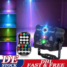 60 Muster Mini Laser Projektor Light Bühnenlicht Disco Lichter  RGB LED Party DJ