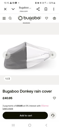 Bugaboo donkey5 regenschutz - donkey5, x