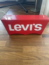 Vintage Levis Reklame Schild Werbetafel Leuchtschild 