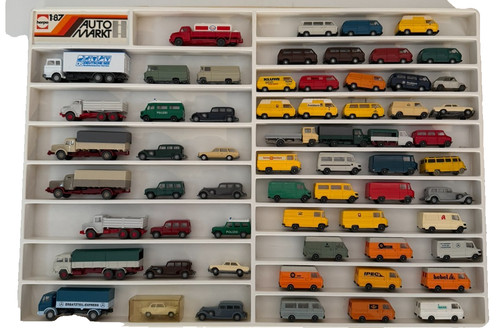 Herpa auto markt vitrine - auto,
