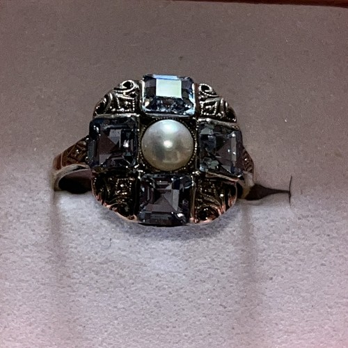 Art deco ring 585 gold - deco, x