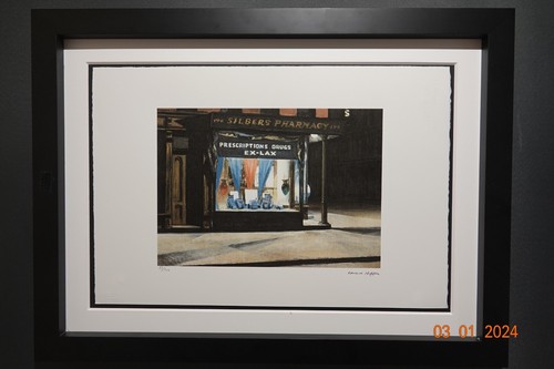 Edward hopper lithographie 3d - hopper, lithographie,