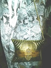 Umhängetasche-handgearbeitete Metalltasche aus indien- Rajasthan