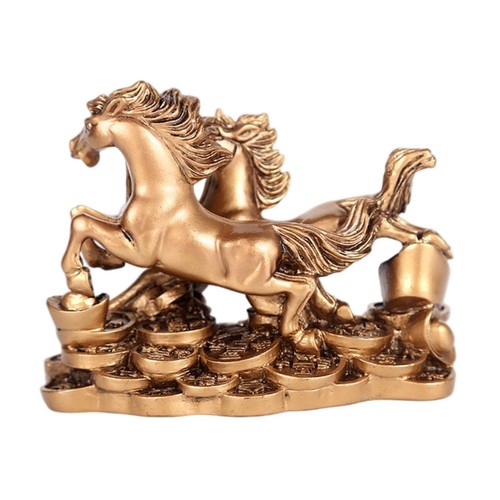 Bronze mit zwei pferden - mit,