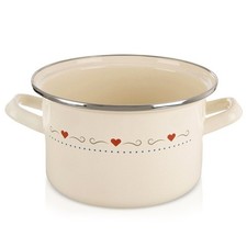 Topf Emailliert Creme TONCA