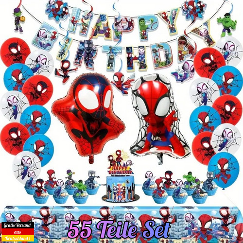 Spiderman geburtstag set - geburtstag,