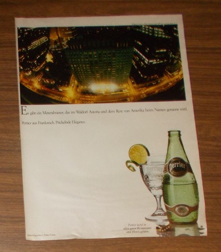 Seltene werbung source - source, perrier