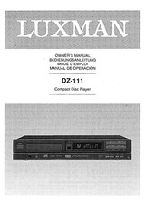 Bedienungsanleitung-Operating Instructions für Luxman DZ-111 