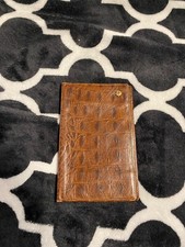 Aigner Brieftasche Vintage braun Krokoprägung 