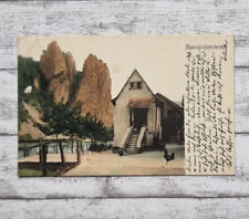 AK Rheingrafenstein Porphyr Felsformation Haus Bad Münster alt Postkarte Vintage