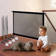 Sicheres Treppenschutzgitter für Hunde und Katzen - 110 x 79 cm ohne Bohren
