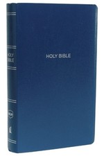 NKJV, Gift and Award Bible, Leather-Look, Blue, Red Letter Edition, Comfort