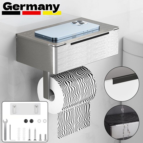 Klopapierhalter mit ablage - wc,