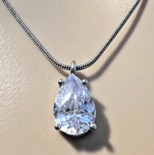 Amethyst Stein Kette Anhängerkette Schmuckkette Tropfenstein Prasiolith