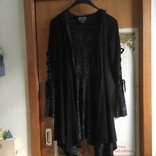 Gothicana Cardigan L Anne Stokes Spinnennetz Gothik Schwarz Spinne Damen
