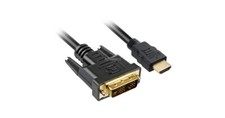 Sharkoon Adapterkabel HDMI > DVI (schwarz, 5 Meter, Single Link, 18+1) - Sharko