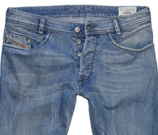 Diesel Herren Jeans Hose POIAK Regular Slim Tapered Stretch Denim W31 L32 blau