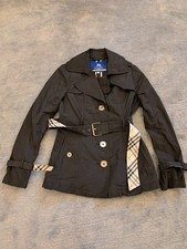 Burberry Trenchcoat aus Kaschmir für Damen - Schwarz, Größe 38