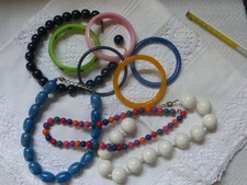 Modeschmuck ,Ketten, Armreife ,gebraucht, 70er 80er Jahre