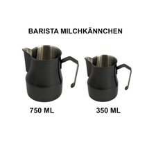 Barista Milchkanne Aufschäum Schaum Kännchen Gastro Pro Latte Art 350ml + 750ml