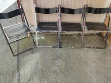 4x Lübke Klappstuhl Chrom