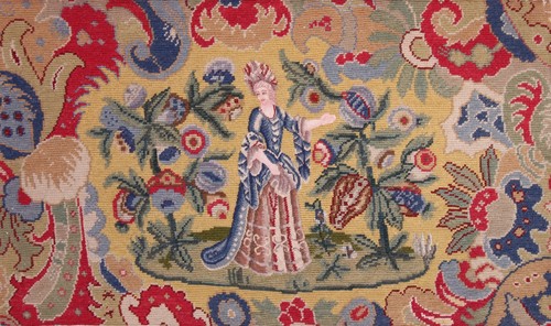 French wool and silk - wool, gros-