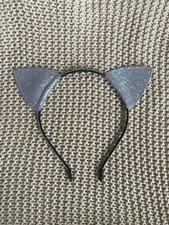 Glitzer Katzenohren Haarreif Cosplay Halloween Party Karneval Festival lila mint