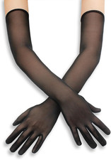 Lange schwarze Tüll