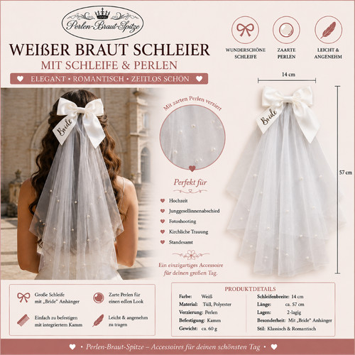 Eleganter brautschleier - eleganter,