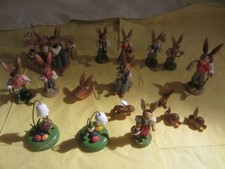 10 alte Hasenfiguren Erzgebirge und viele Extras