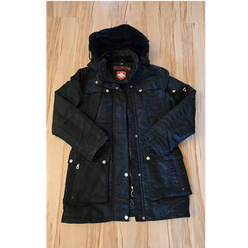 Wellensteyn jacke schwarz lang - schwarz,