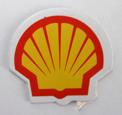 Werbe aufkleber shell - shell, muschel