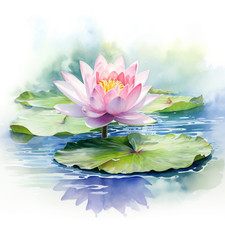Wandbild Seerose Deko Bild