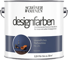 Wandfarbe Designfarbe Blau