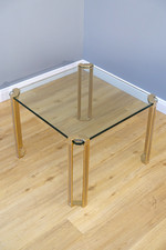 Beistelltisch glas bronze - beistelltisch,