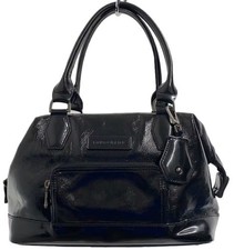 LONGCHAMP Legend Arzttasche Handtasche aus schwarzem Leder