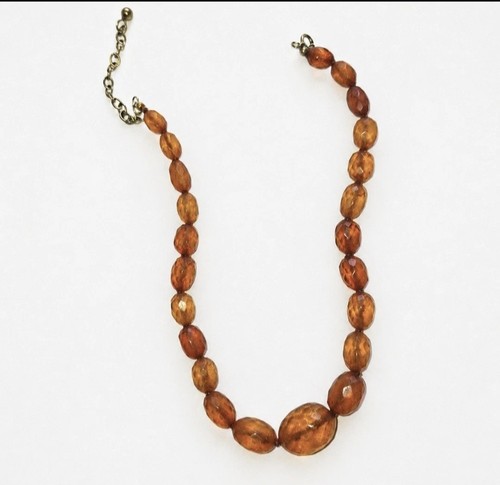 Vintage bernsteinkette - ,