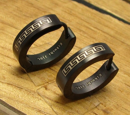 Herren ohrringe titan - ohrringe,