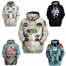 Armstrong Spacesuit NASA Pullover Hoodie Astronaut Sweatshirts Mantel Kostüme